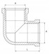 DIAMOND Mjedeno koljeno 1 1/2", mjedeno
